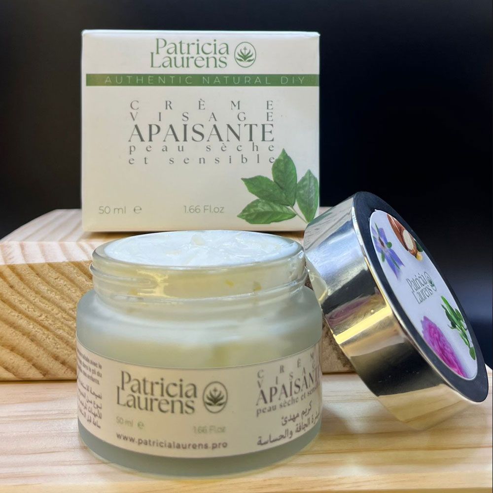 Crème visage apaisante, peau sèche et sensible